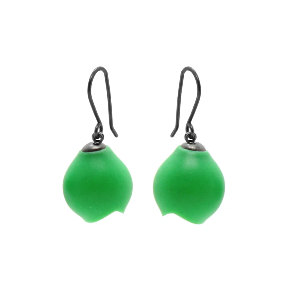 Jenny Llewellyn - Green Drop Earrings